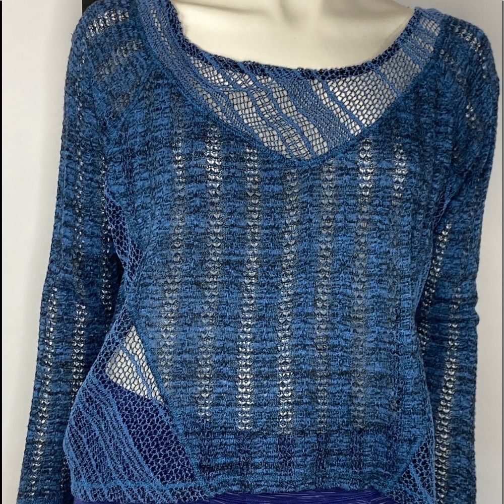 Sparkle & Fade Knitted & Lace Sweater Sz Medium